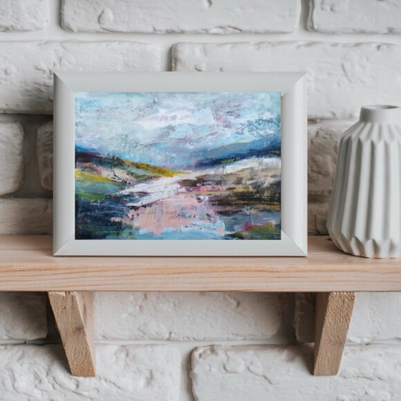 Original Painting Abstract Realism Landscape Wall Art Decor - Picture 2 of 2